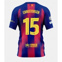 Barcelona Andreas Christensen #15 Domáci futbalový dres 2025-26 Krátky Rukáv